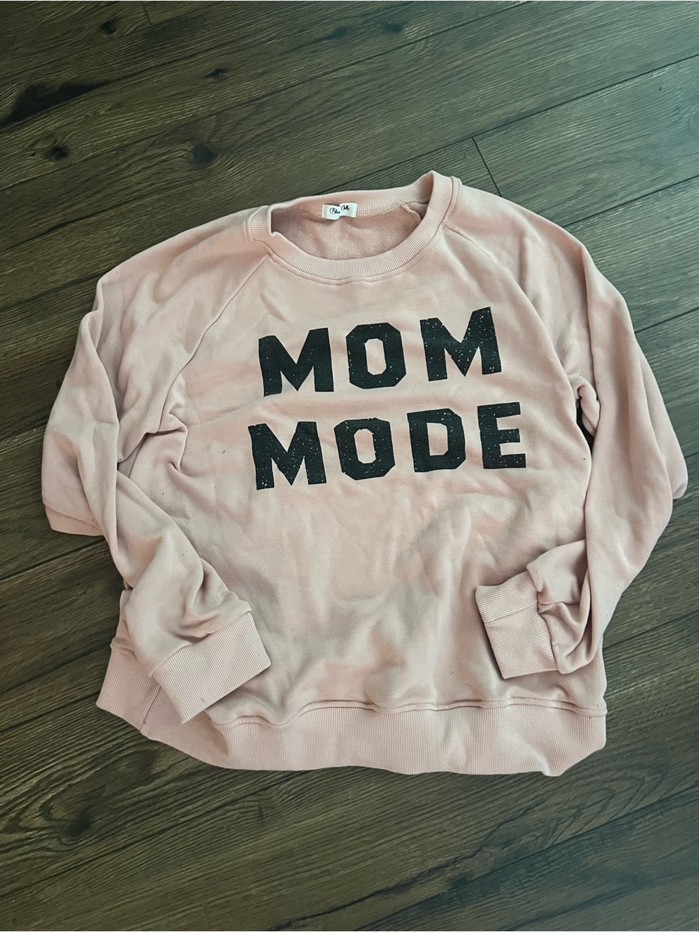 MOM MODE Pink Graphic Sweatshirt